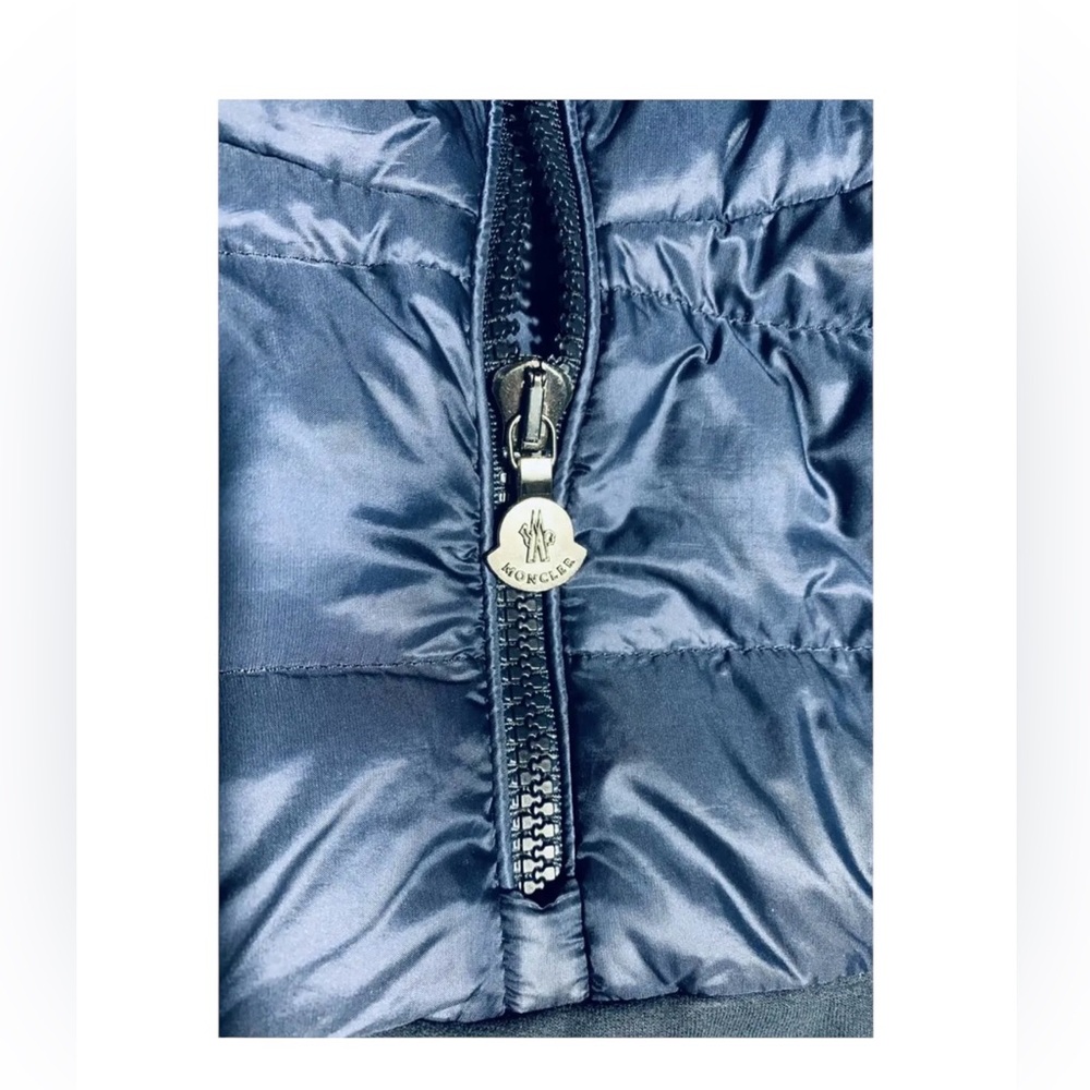 Moncler ABITO C/CAPPUCCIO DRESS W/HOOD Youth Size 10Y Navy Blue - Picture 9 of 14